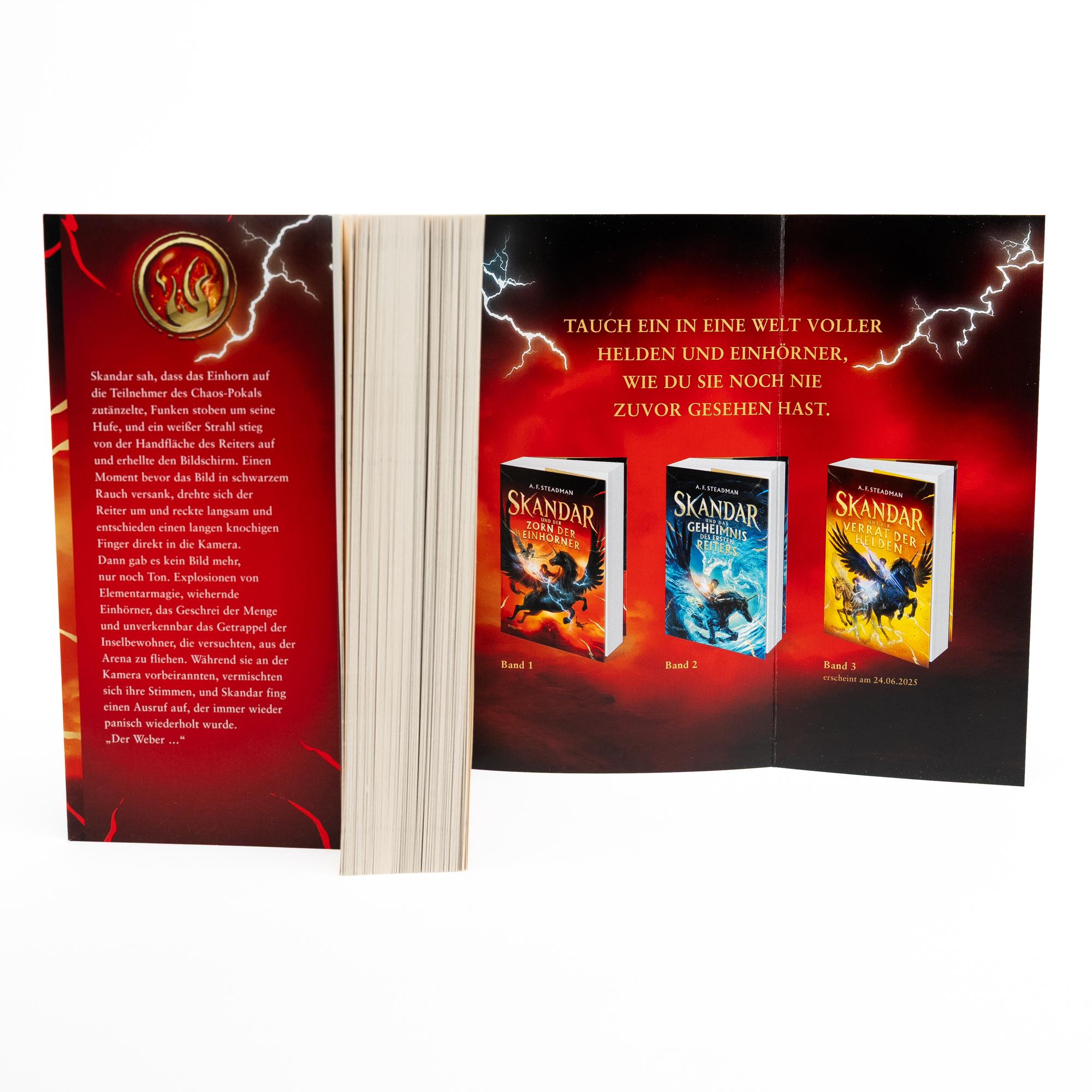 Beispielinhalt (Bild) Skandar und der Zorn der Einhörner