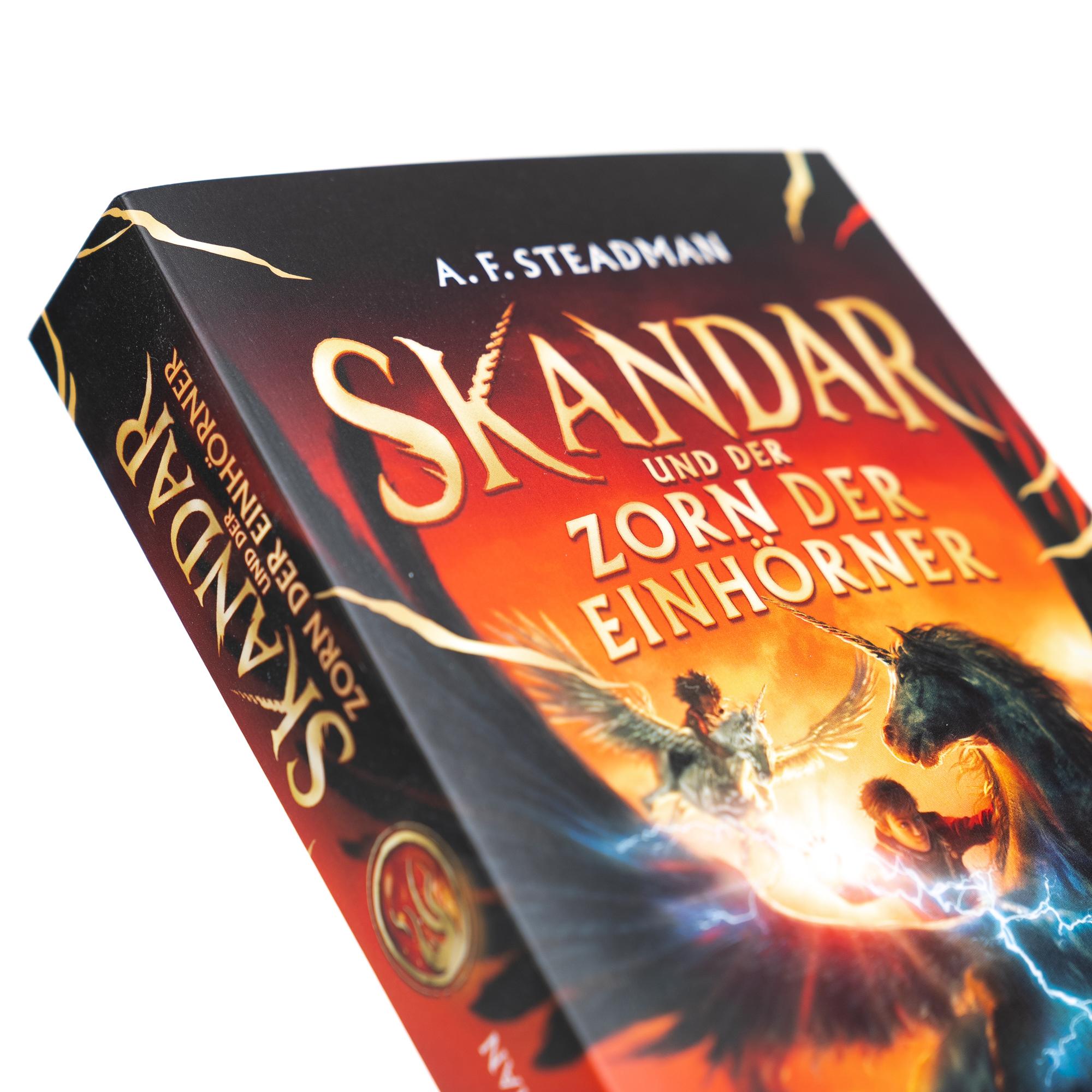 Beispielinhalt (Bild) Skandar und der Zorn der Einhörner