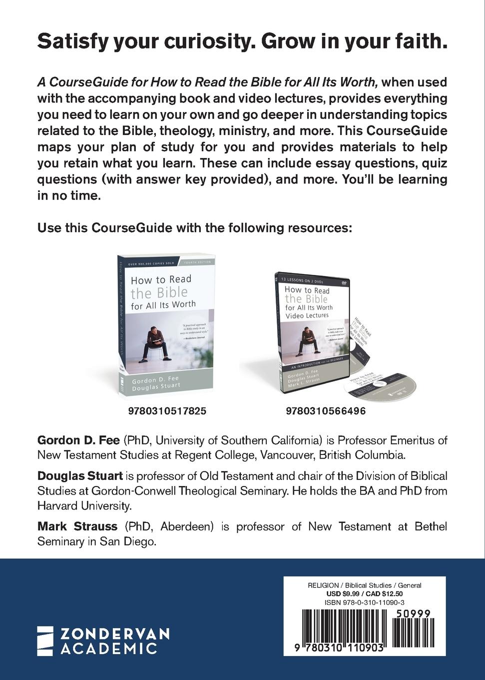 Rückseitencover A CourseGuide for How to Read the Bible for All Its Worth