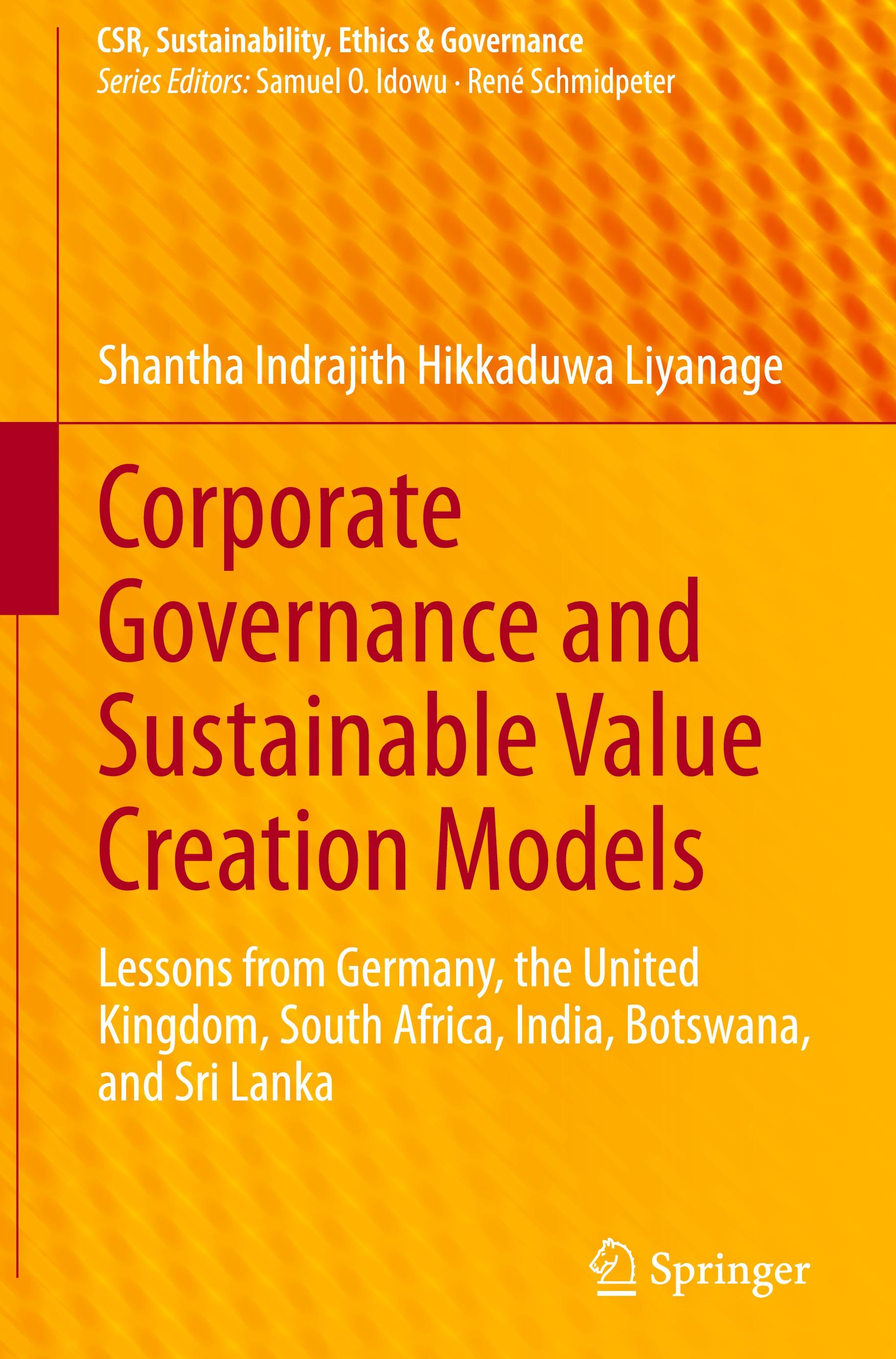 Vorderes Coverbild Corporate Governance and Sustainable Value Creation Models
