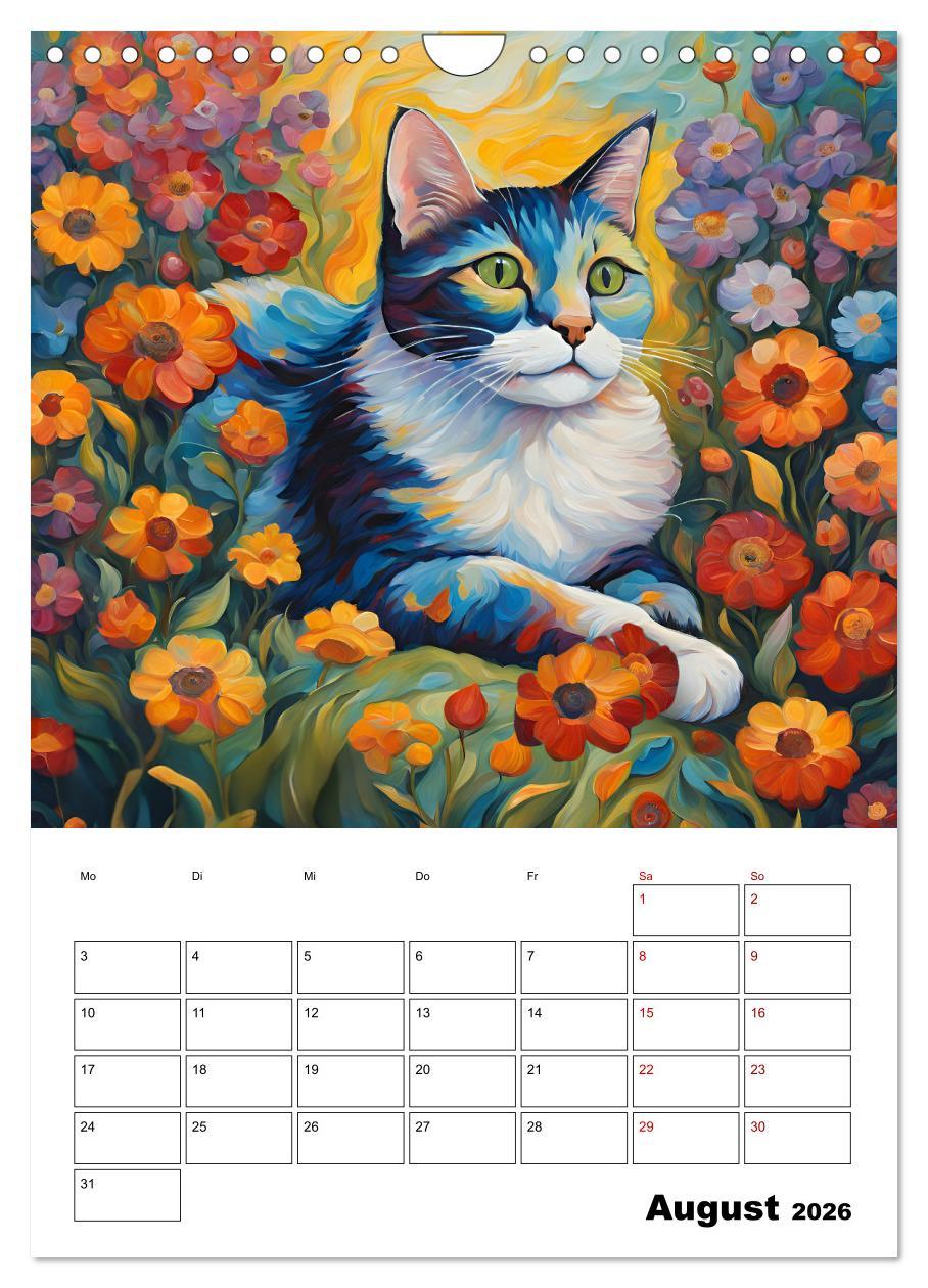 Beispielinhalt (Bild) Katzenmagie (Wandkalender 2026 DIN A4 hoch), CALVENDO Monatskalender