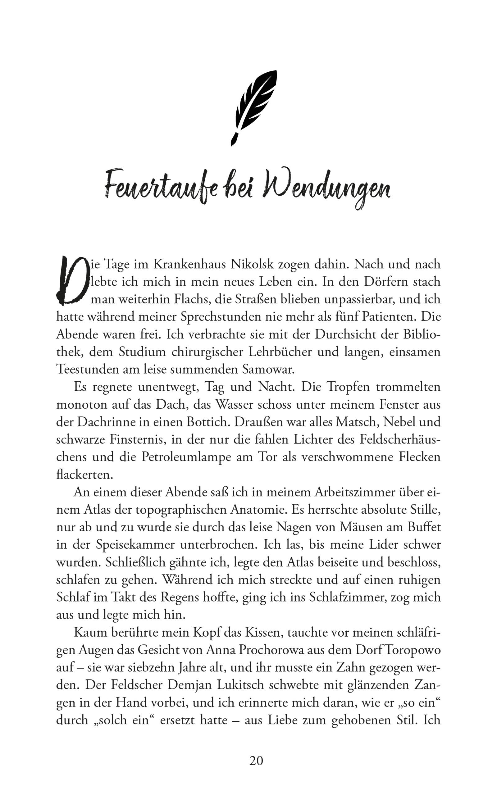 Beispielinhalt (Bild) Aufzeichnungen eines jungen Arztes. Michail Bulgakow