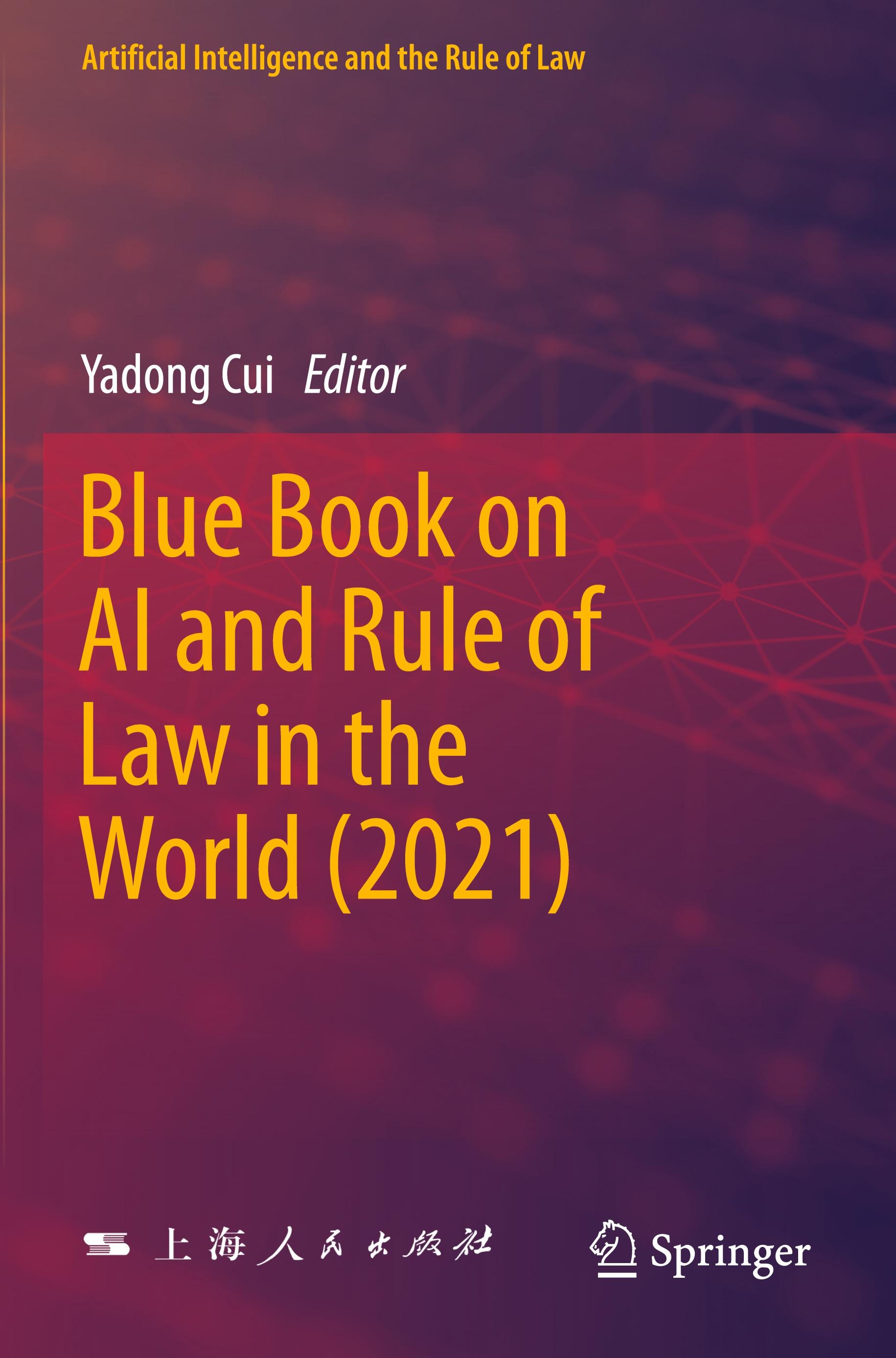 Vorderes Coverbild Blue Book on AI and Rule of Law in the World (2021)