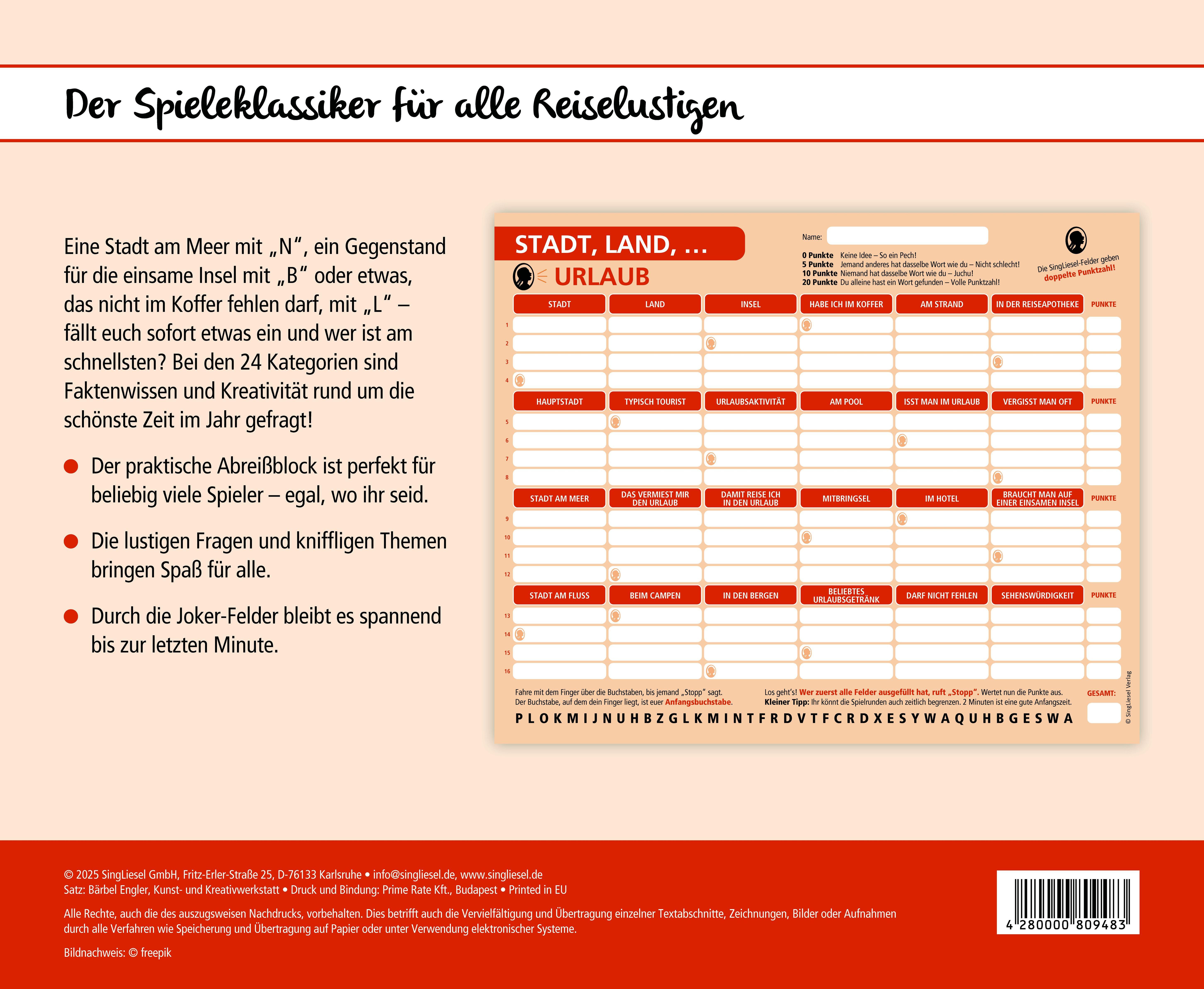 Beispielinhalt (Bild) Stadt, Land, Urlaub