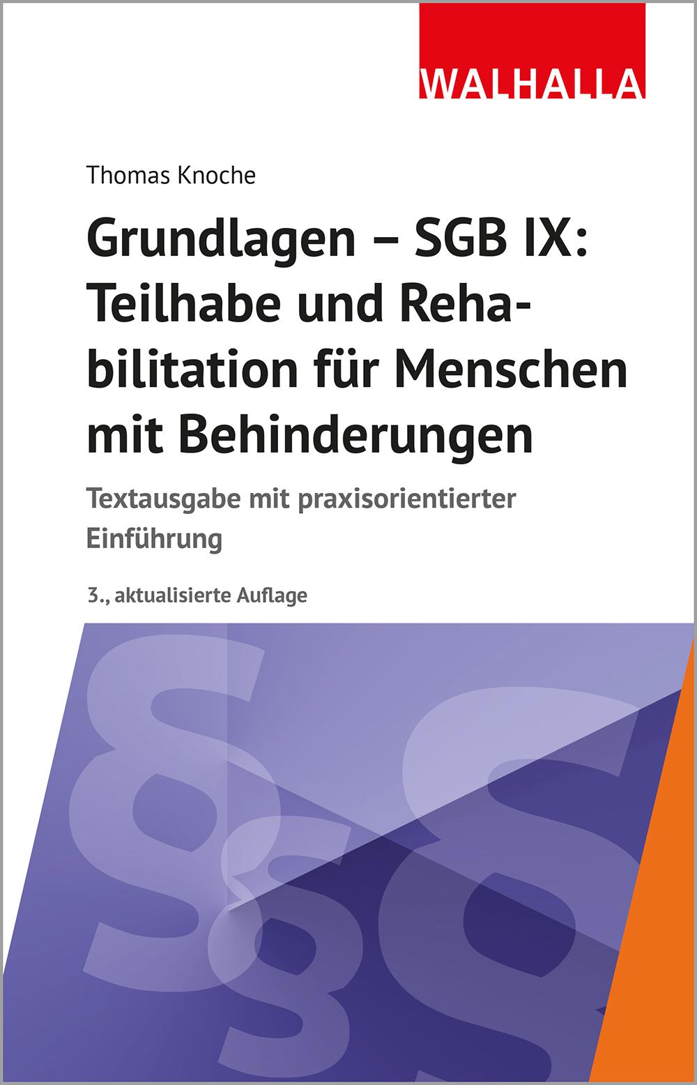 Vorderes Coverbild Grundlagen - SGB IX: Teilhabe und Rehabilitation von Menschen mit Behinderungen