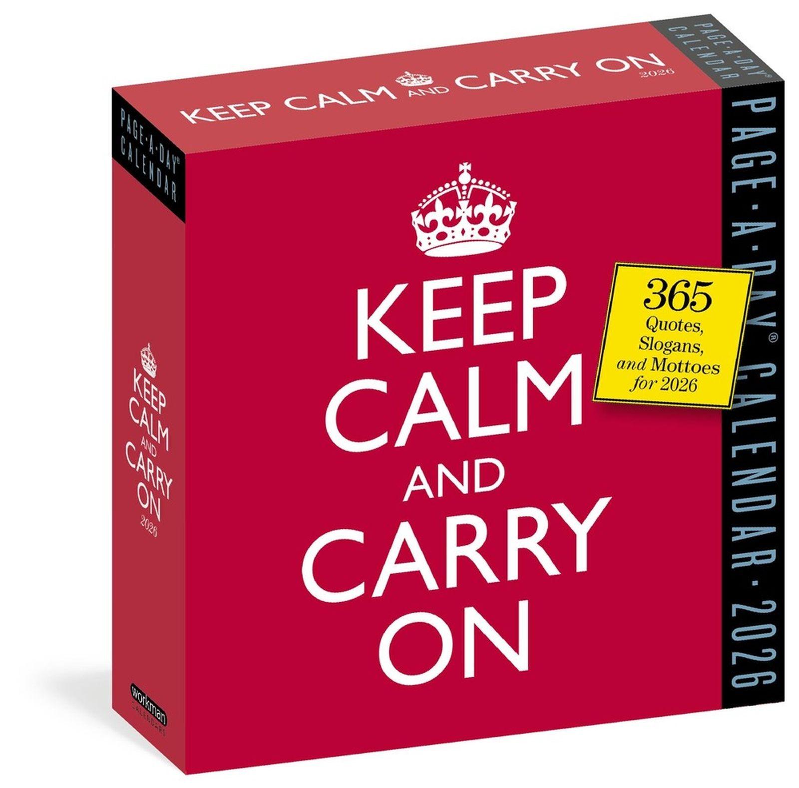 Vorderes Coverbild Keep Calm and Carry on Page-A-Day(r) Calendar 2026