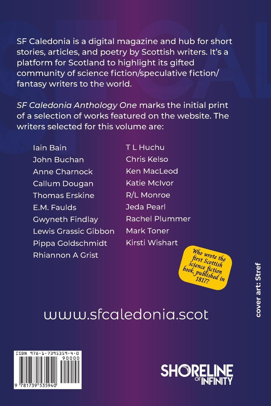 Rückseitencover SF Caledonia Anthology One