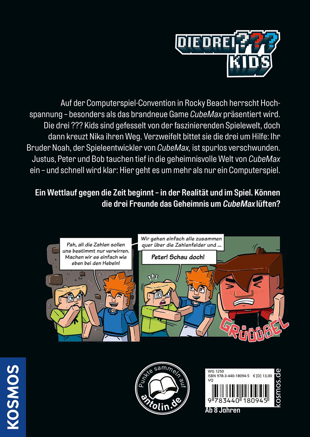 Beispielinhalt (Bild) Die drei ??? Kids, Geheimnis um CubeMax