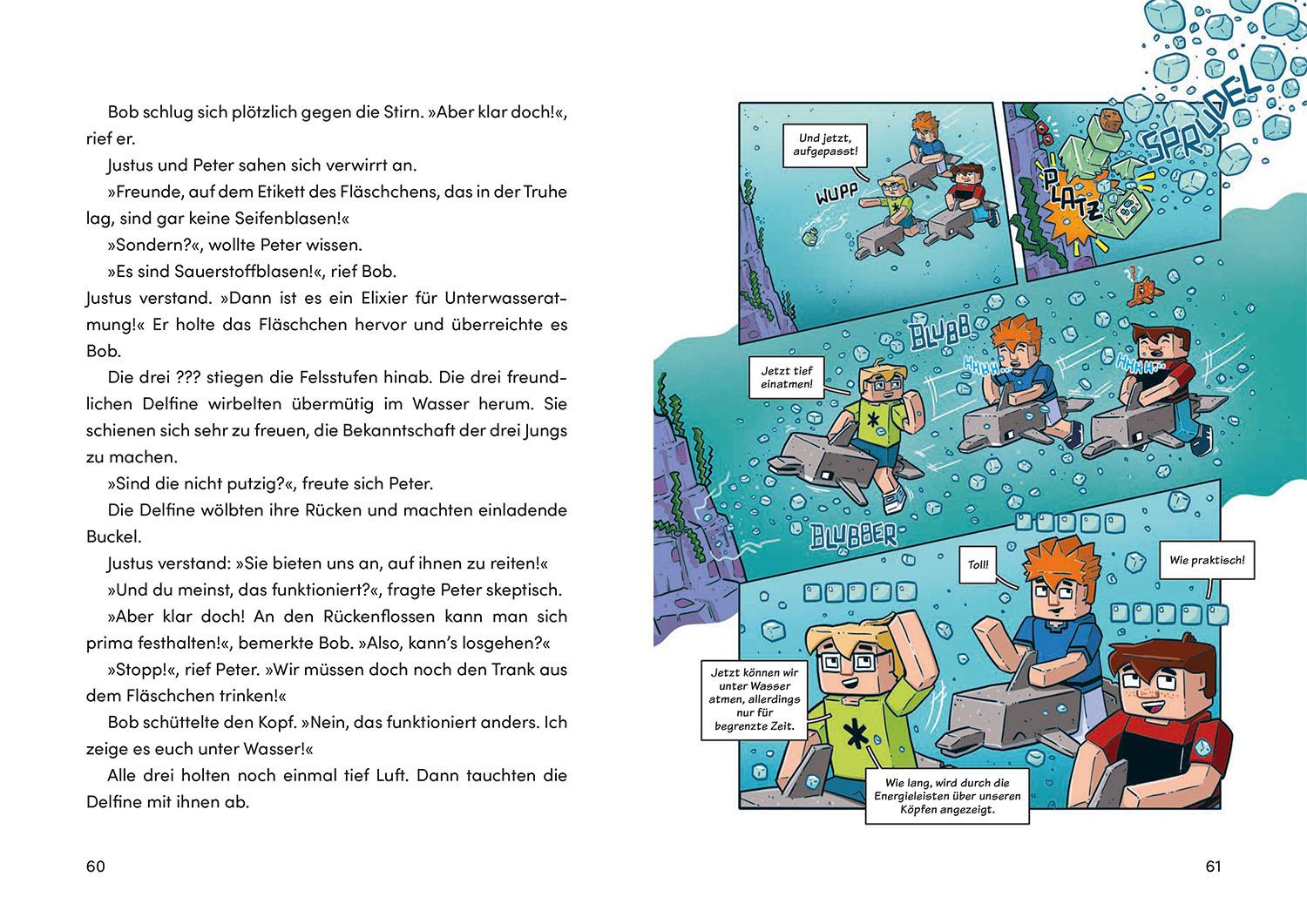 Beispielinhalt (Bild) Die drei ??? Kids, Geheimnis um CubeMax