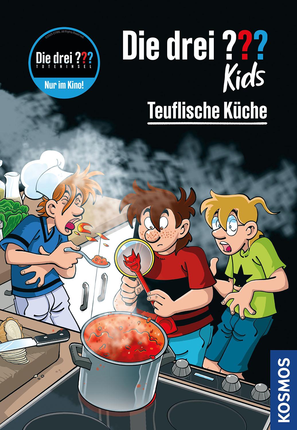 Vorderes Coverbild Die drei ??? Kids, 104, Teuflische Küche