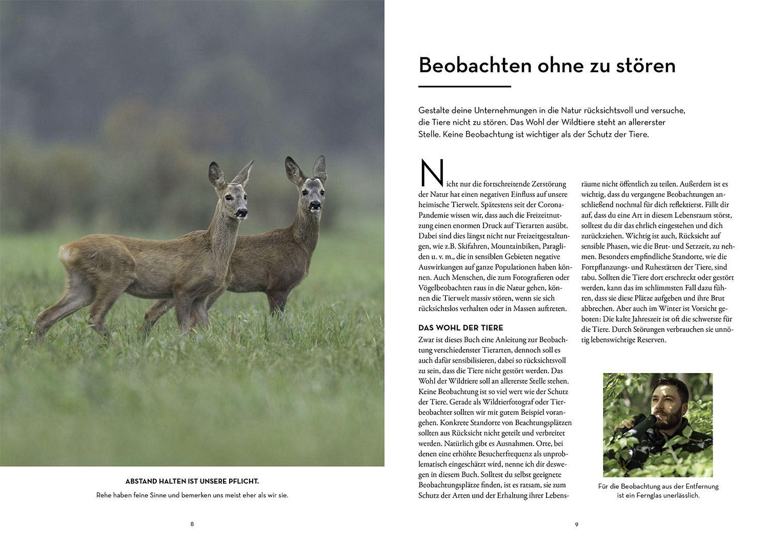 Beispielinhalt (Bild) Tiere beobachten mit dem Wildtierguide