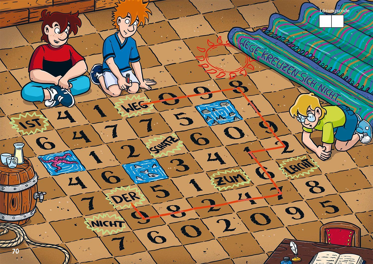 Beispielinhalt (Bild) Die drei ??? Kids, Mission Piraten-Code