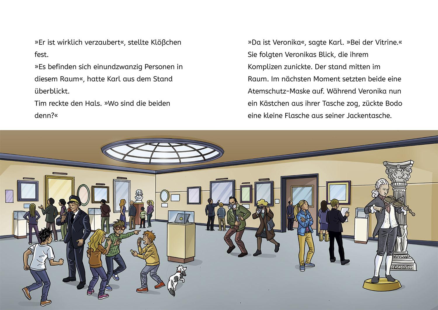 Beispielinhalt (Bild) TKKG Junior, 3, Spürnasen im Labor