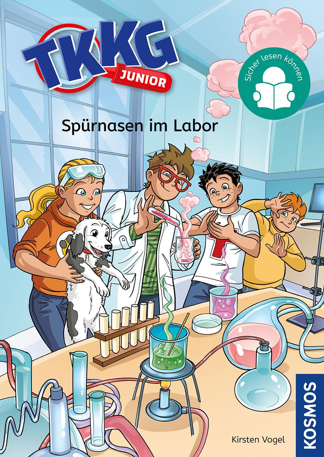 Vorderes Coverbild TKKG Junior, 3, Spürnasen im Labor