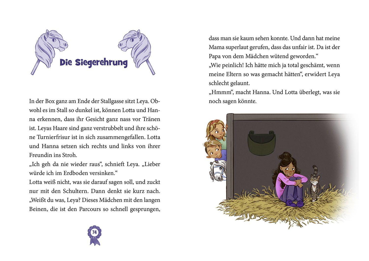 Beispielinhalt (Bild) Die Hobby-Horsing-Kids, 1, Ein Steckenpferd für Lotta