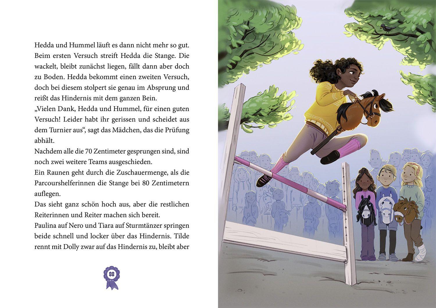 Beispielinhalt (Bild) Die Hobby-Horsing-Kids, 1, Ein Steckenpferd für Lotta