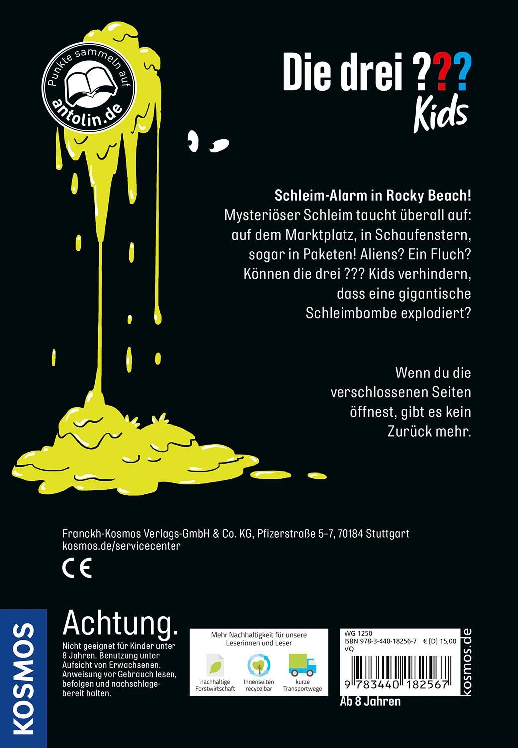 Beispielinhalt (Bild) Die drei ??? Kids, Das schleimigste Buch aller Zeiten