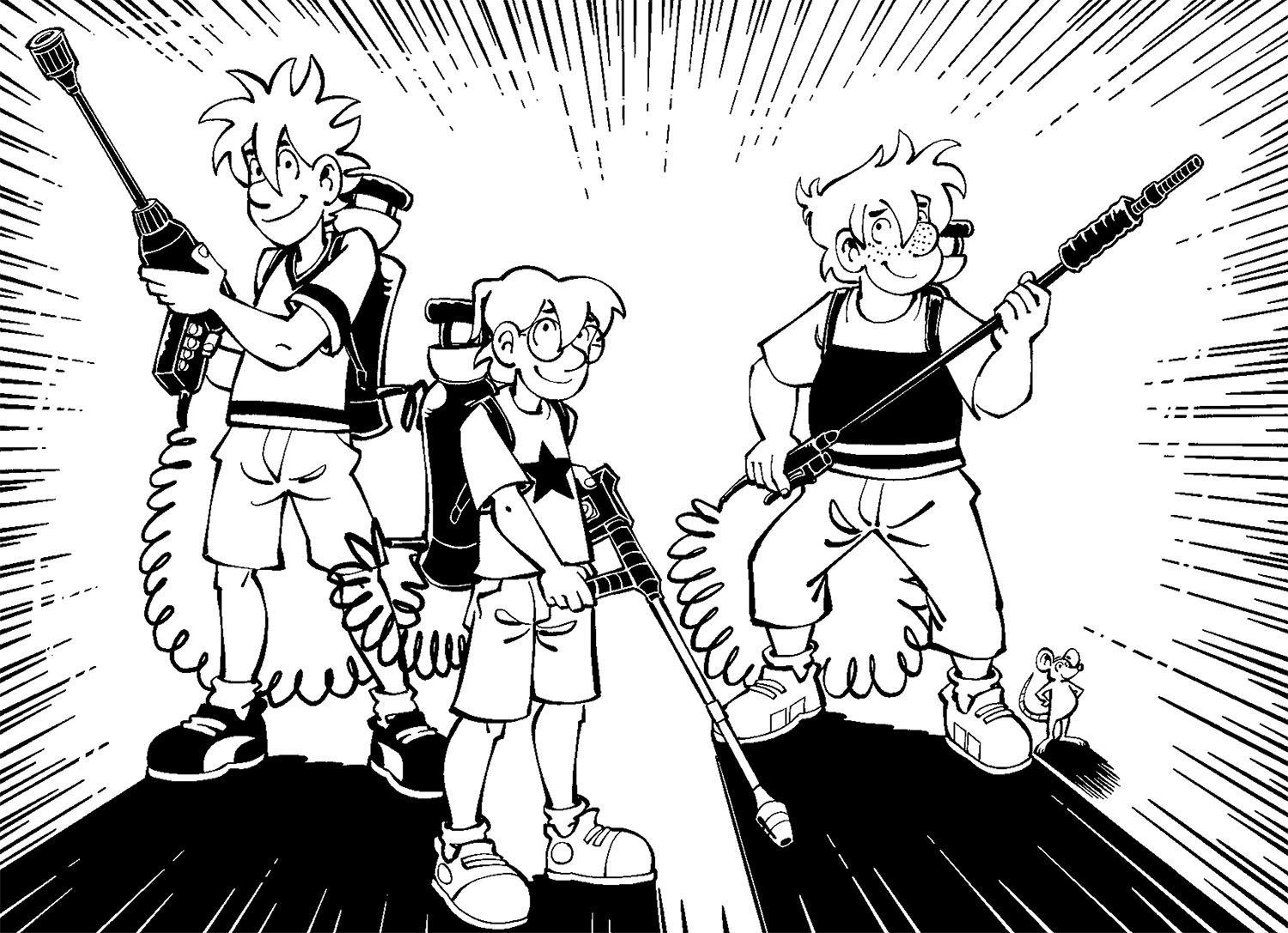 Beispielinhalt (Bild) Die drei ??? Kids, Das schleimigste Buch aller Zeiten