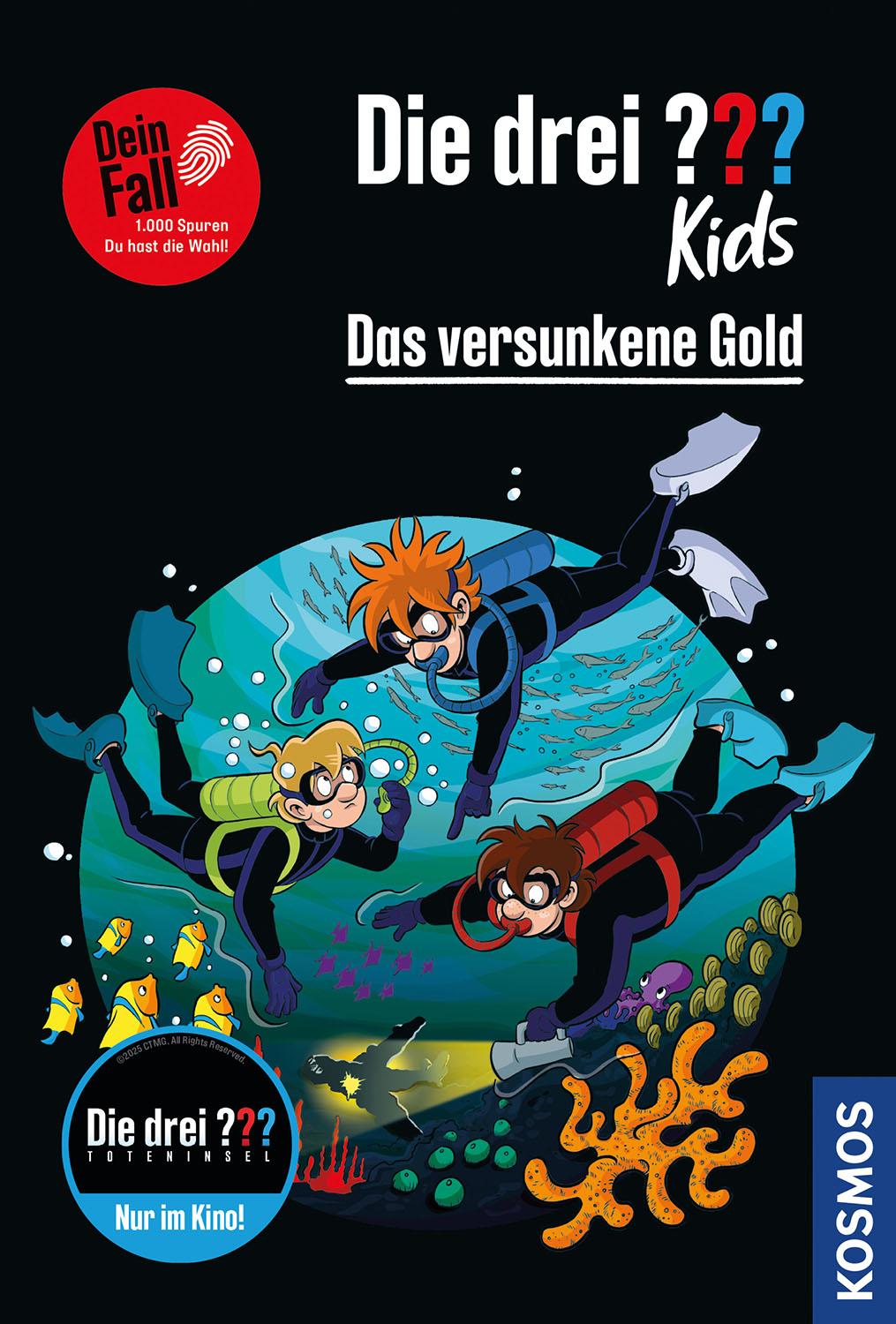 Vorderes Coverbild Die drei ??? Kids Dein Fall, Das versunkene Gold
