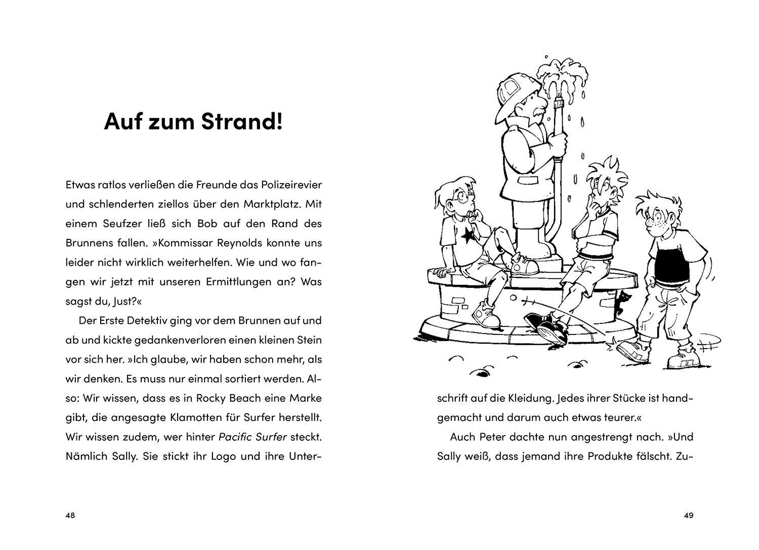 Beispielinhalt (Bild) Die drei ??? Kids, 105, Fiese Fälscherbande