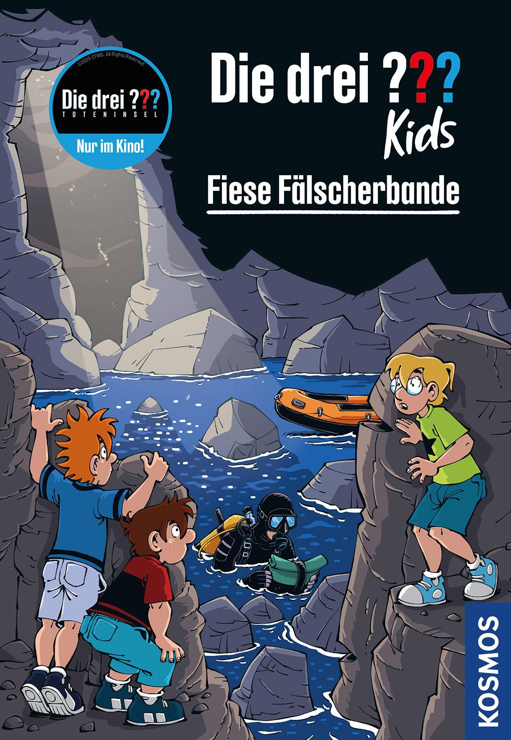 Vorderes Coverbild Die drei ??? Kids, 105, Fiese Fälscherbande