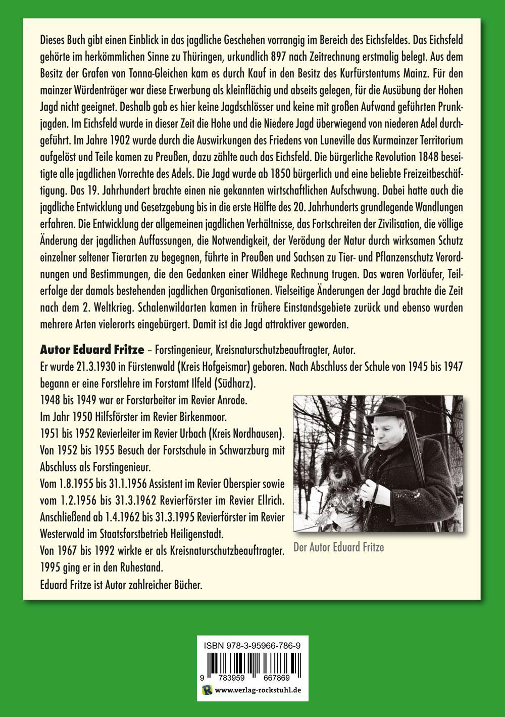 Rückseitencover Jagd im Obereichsfeld