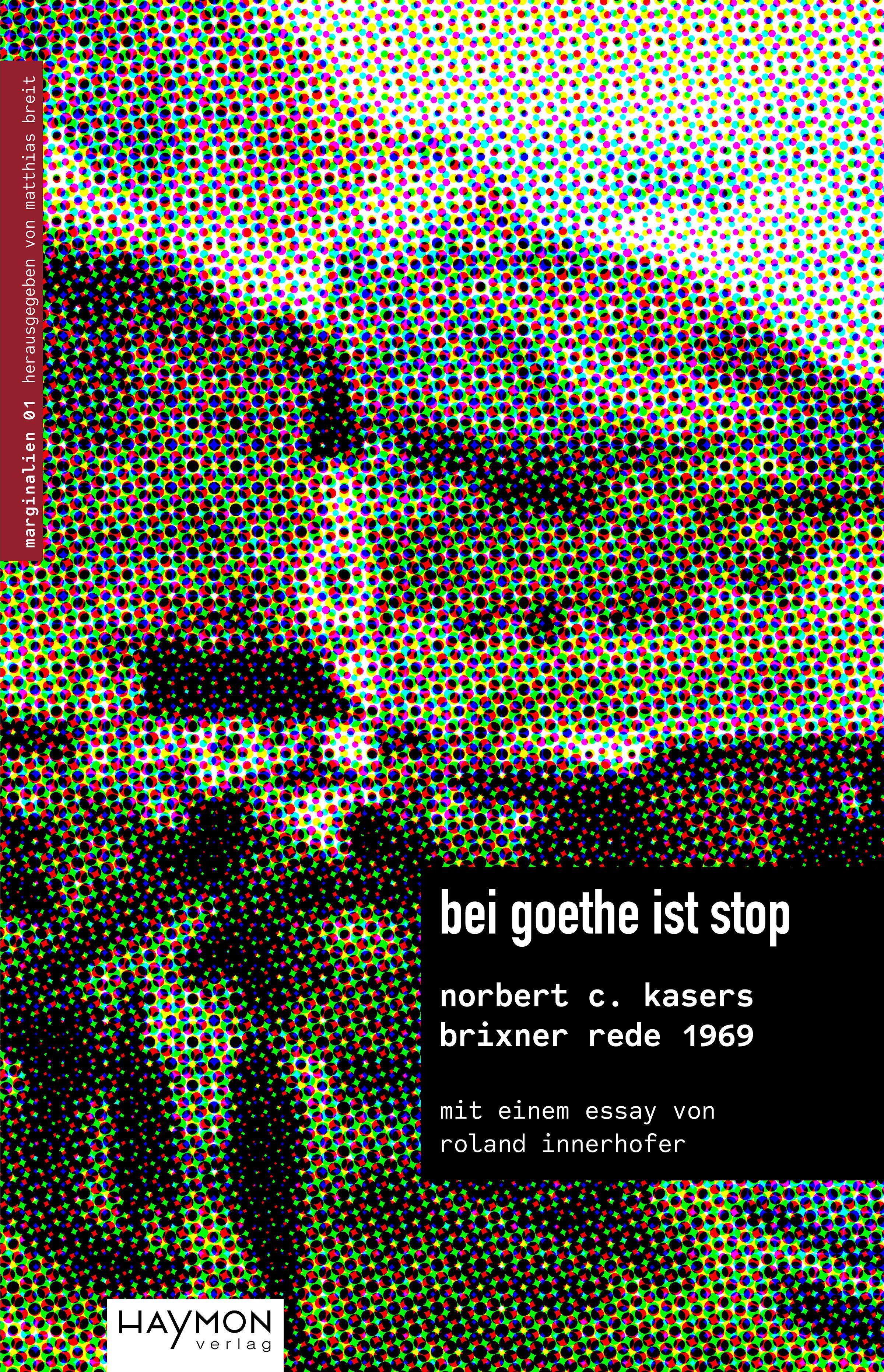 Vorderes Coverbild bei goethe ist stop