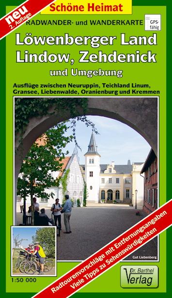 Vorderes Coverbild Radwander- und Wanderkarte Löwenberger Land, Lindow, Zehdenick und Umgebung