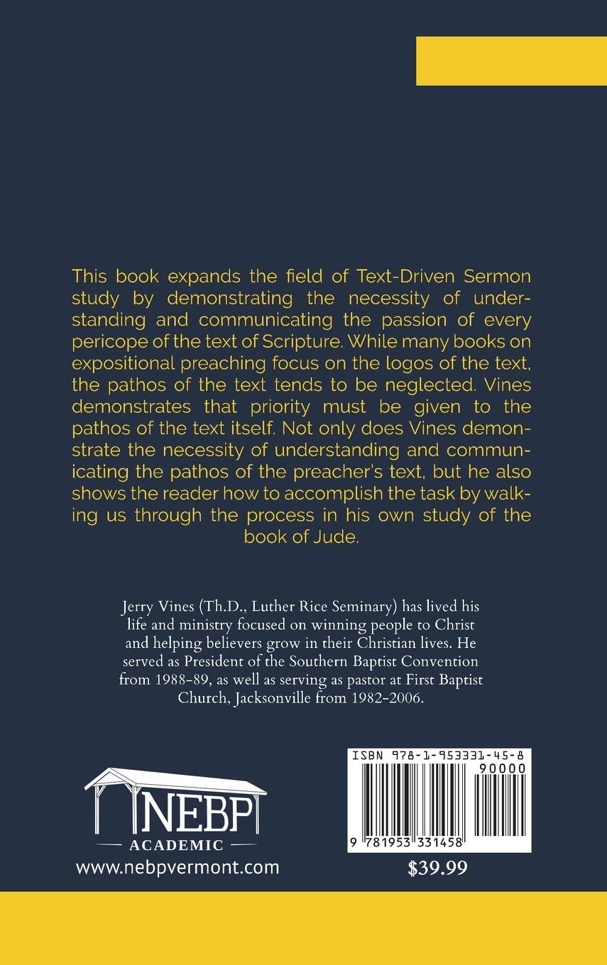 Rückseitencover The Vital Role of Pathos in a Complete Text-Driven Interpretation of the Book of Jude