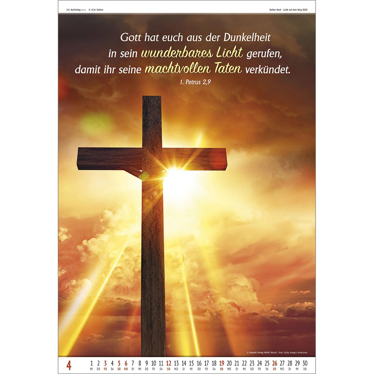 Beispielinhalt (Bild) Gottes Wort - Licht auf dem Weg 2026