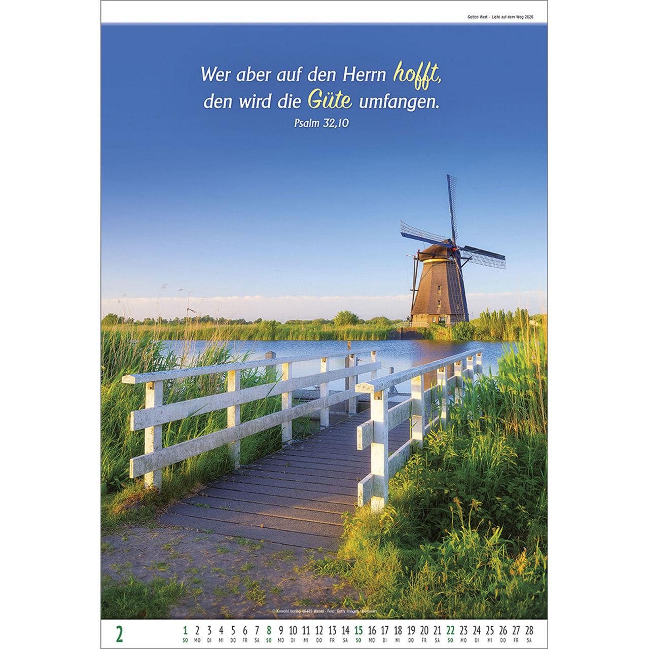 Beispielinhalt (Bild) Gottes Wort - Licht auf dem Weg 2026