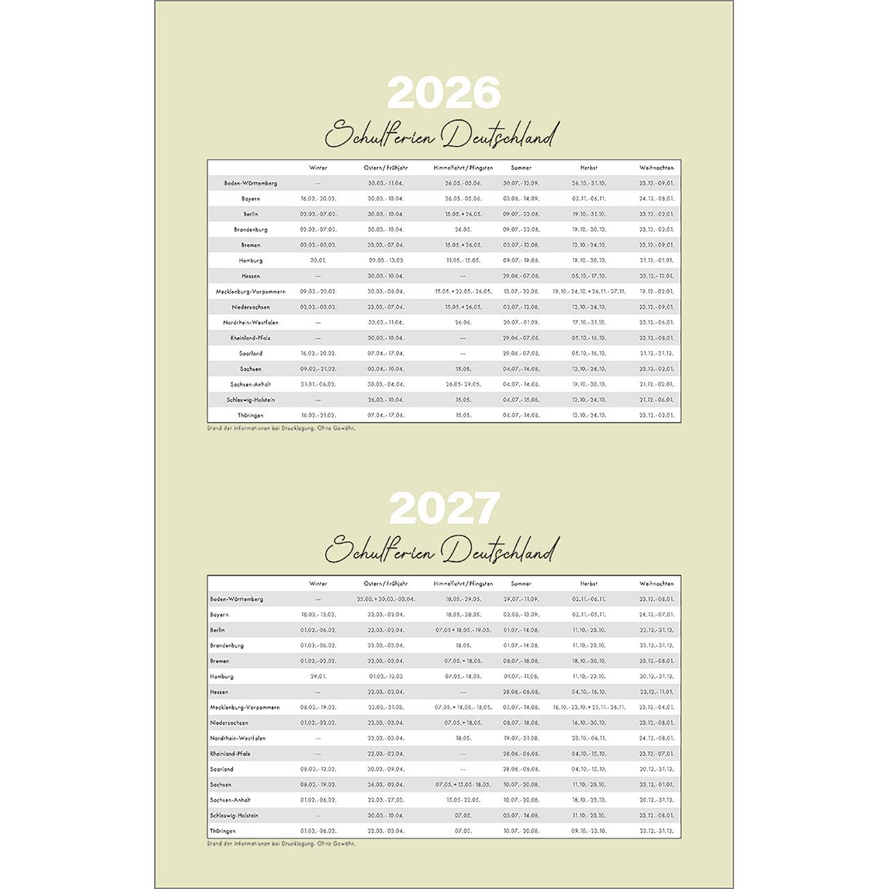 Beispielinhalt (Bild) Familienplaner 2026