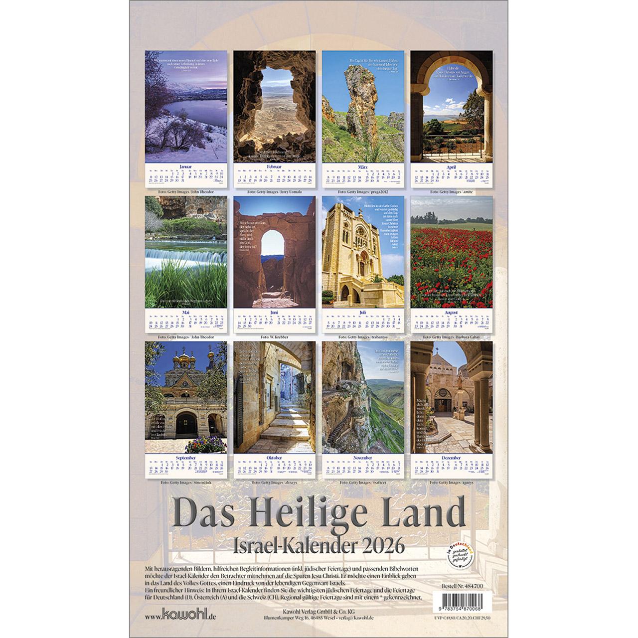 Beispielinhalt (Bild) Das Heilige Land 2026