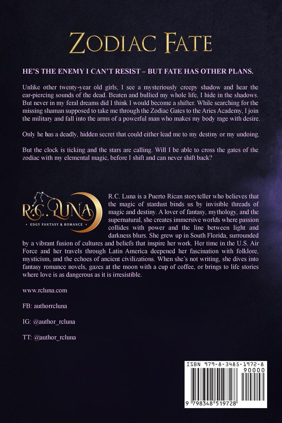 Rückseitencover Zodiac Fate