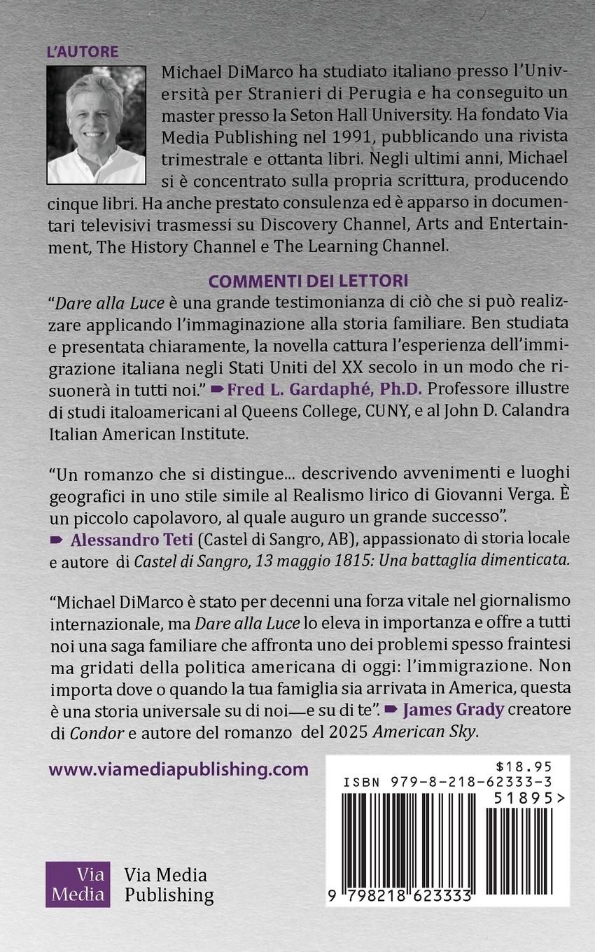 Rückseitencover Dare alla Luce