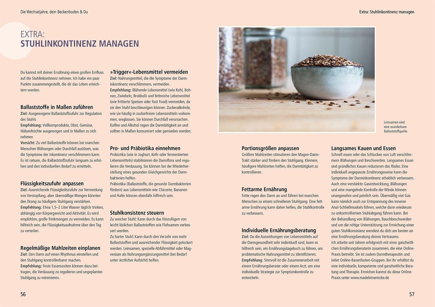 Beispielinhalt (Bild) Mein Beckenboden, die Wechseljahre und ich