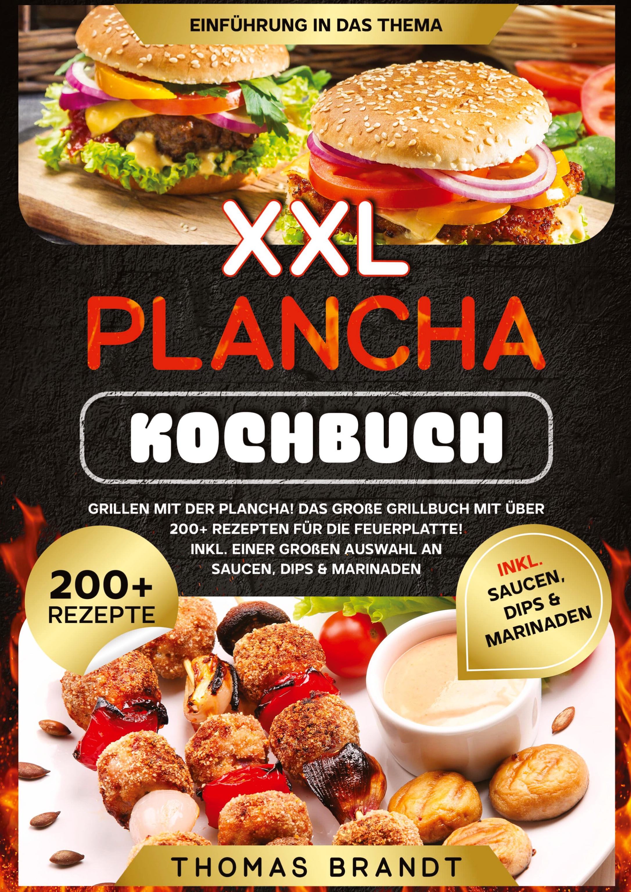 Vorderes Coverbild XXL Plancha Kochbuch