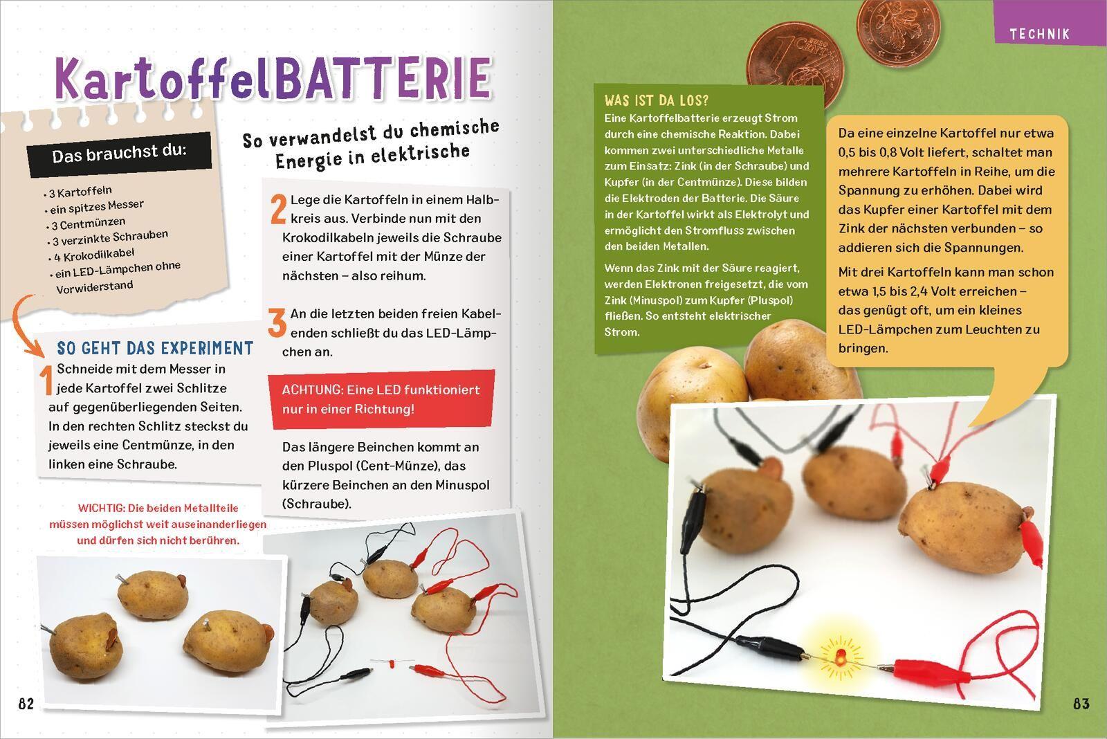 Beispielinhalt (Bild) Science & Kids - Geniale Experimente