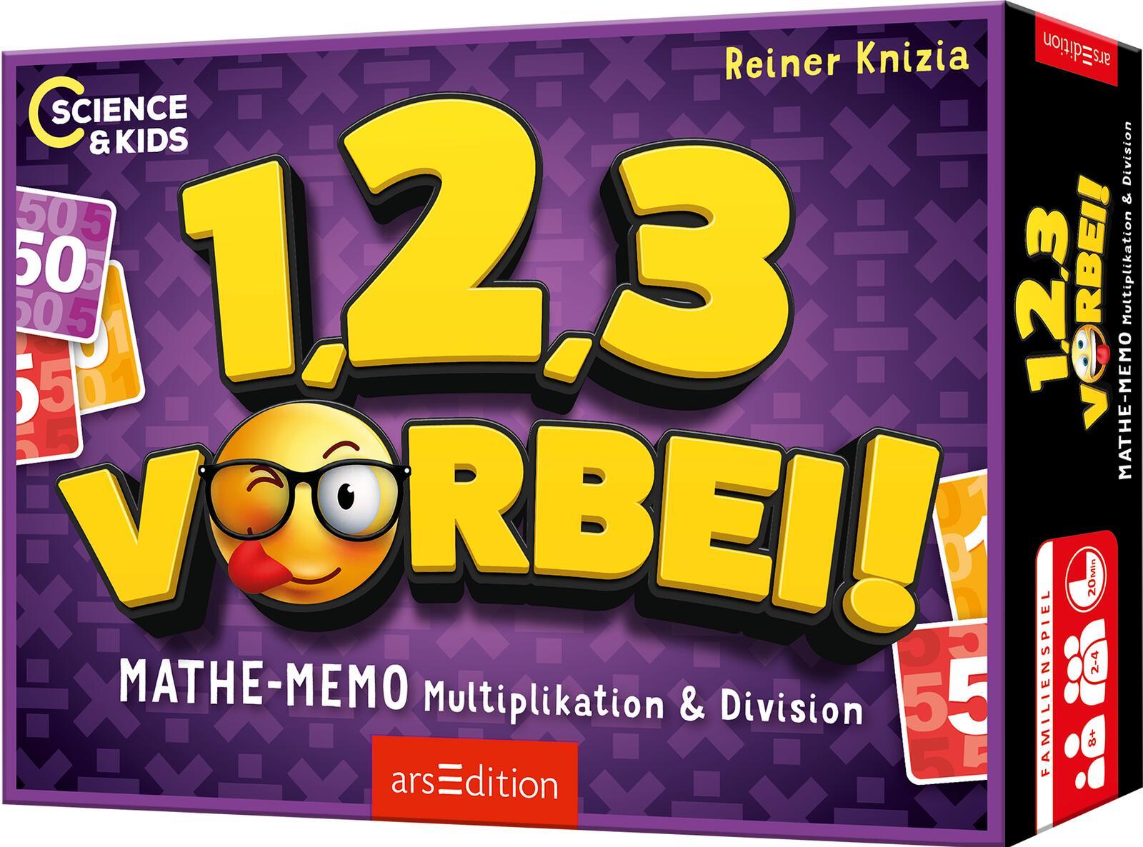 Vorderes Coverbild Science & Kids - 1, 2, 3 ... vorbei! Mathe-Memo Multiplikation & Division