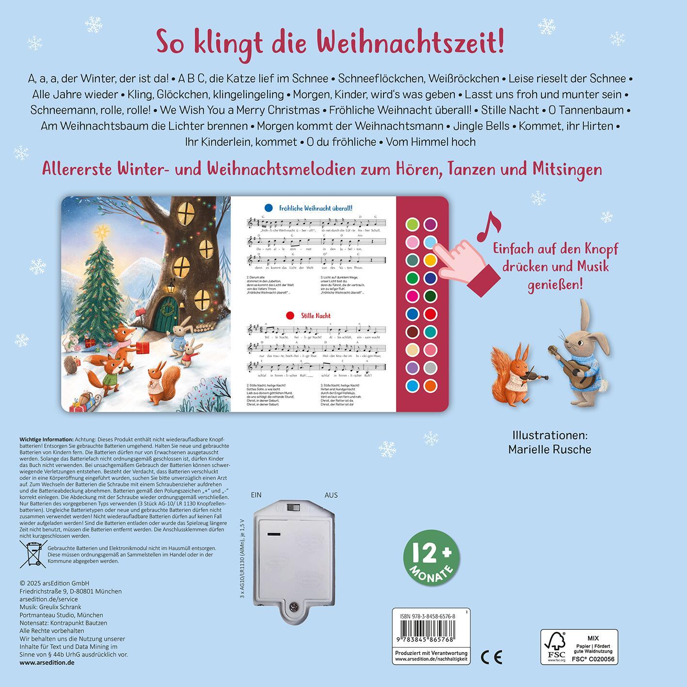 Rückseitencover Sing mit! Weihnachten
