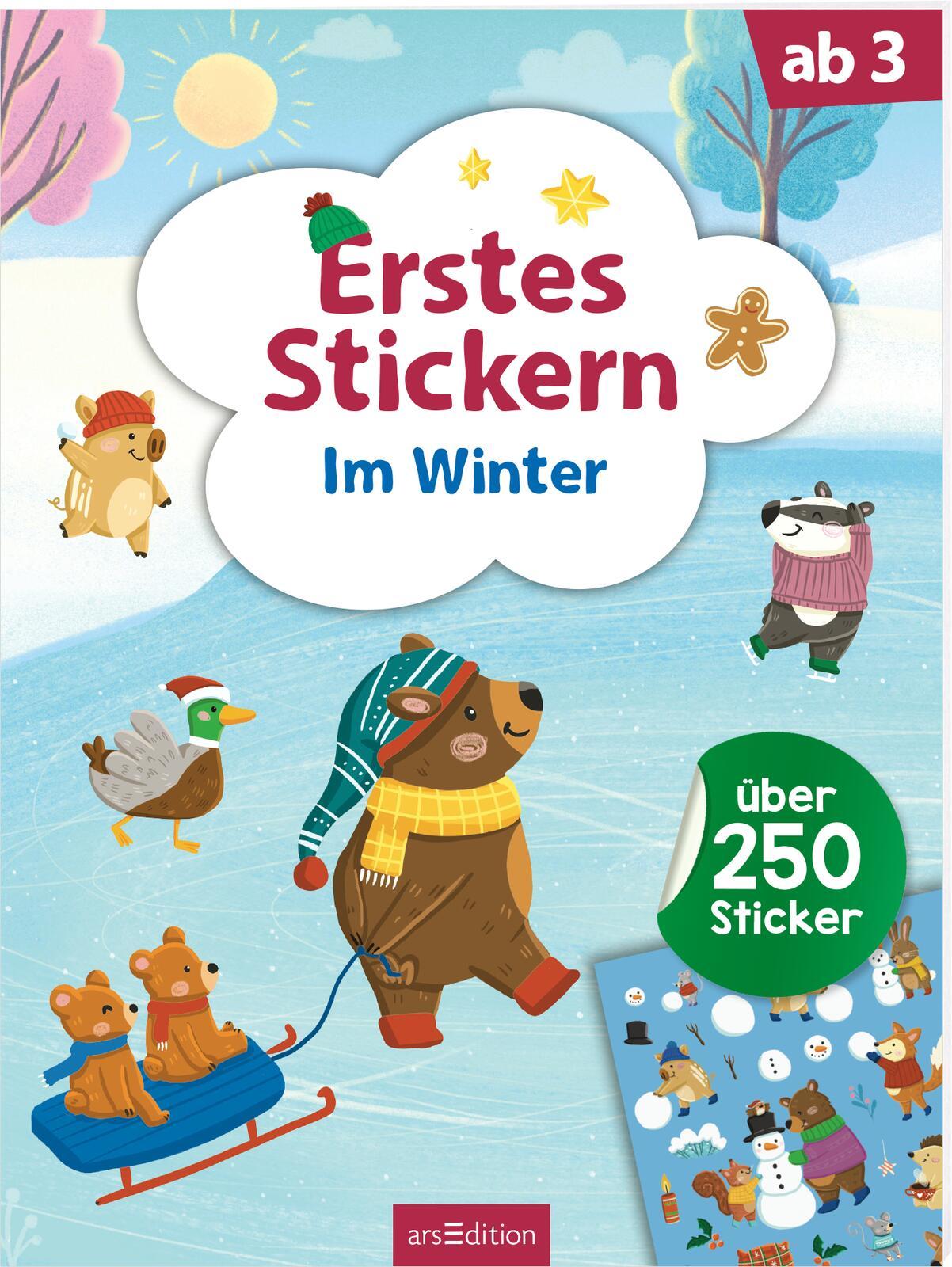 Vorderes Coverbild Erstes Stickern - Im Winter