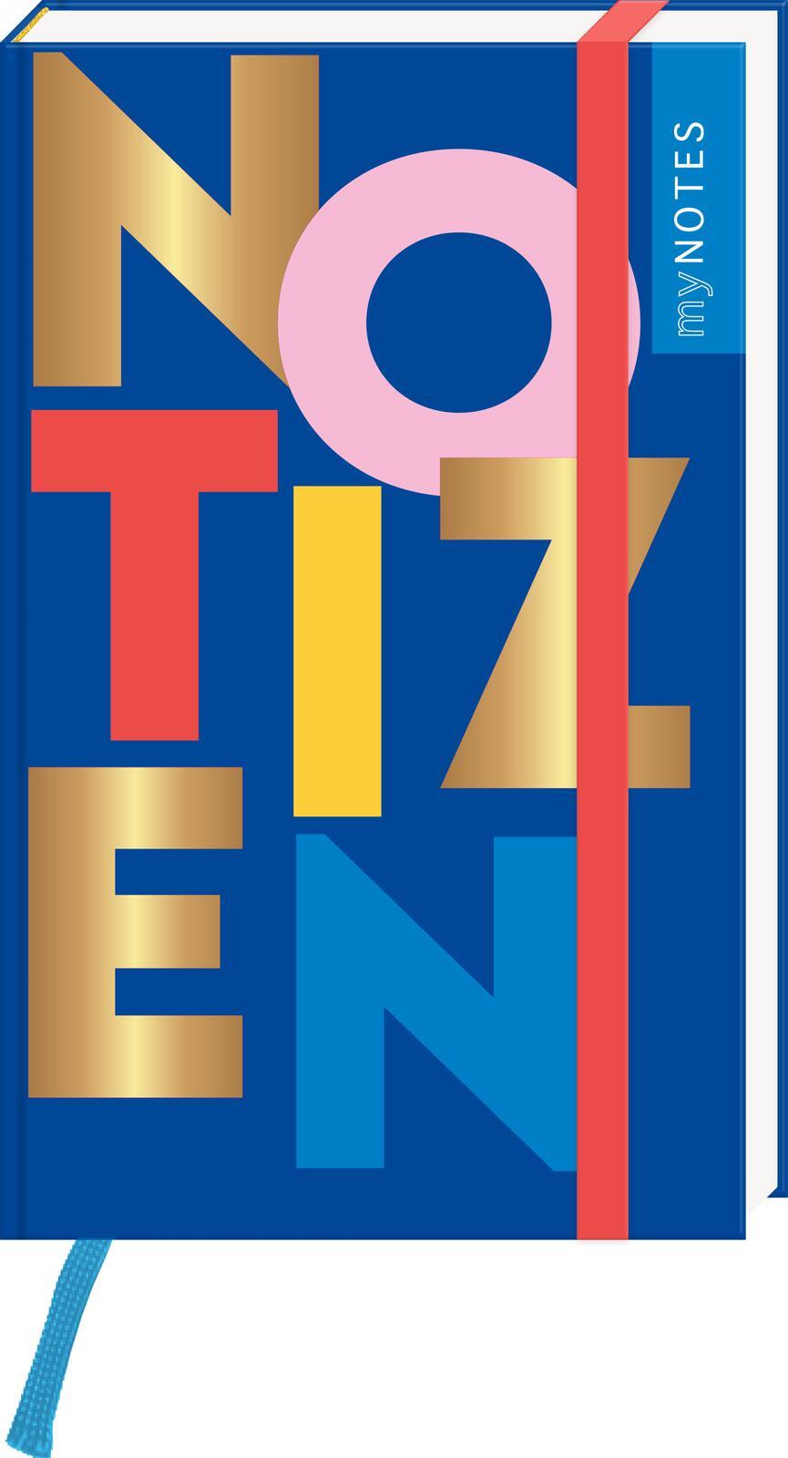 Vorderes Coverbild myNOTES Papeterie: Notizbuch A6 NOTIZEN - COLOR POP