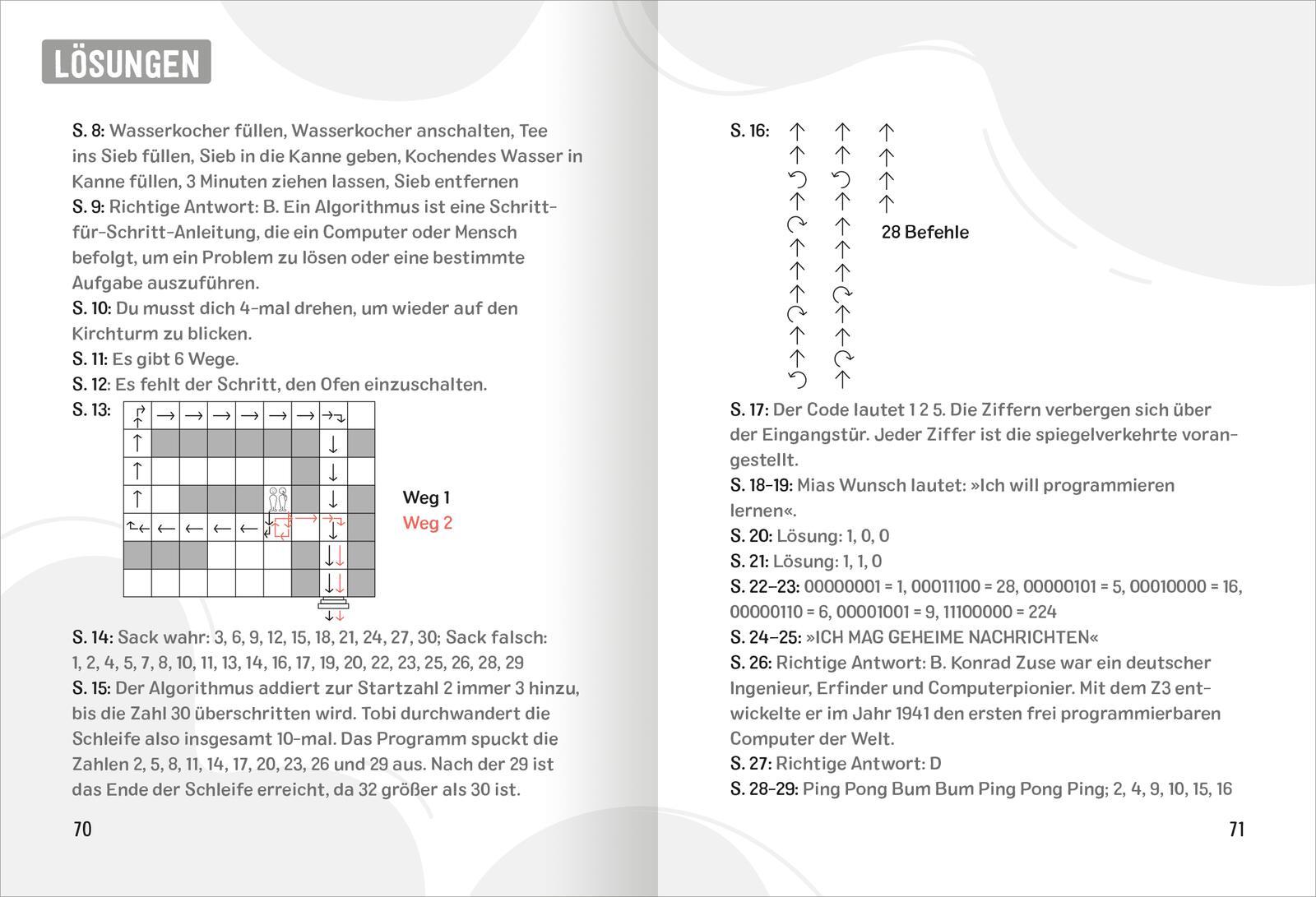 Beispielinhalt (Bild) Science & Kids - Informatik-Rätsel