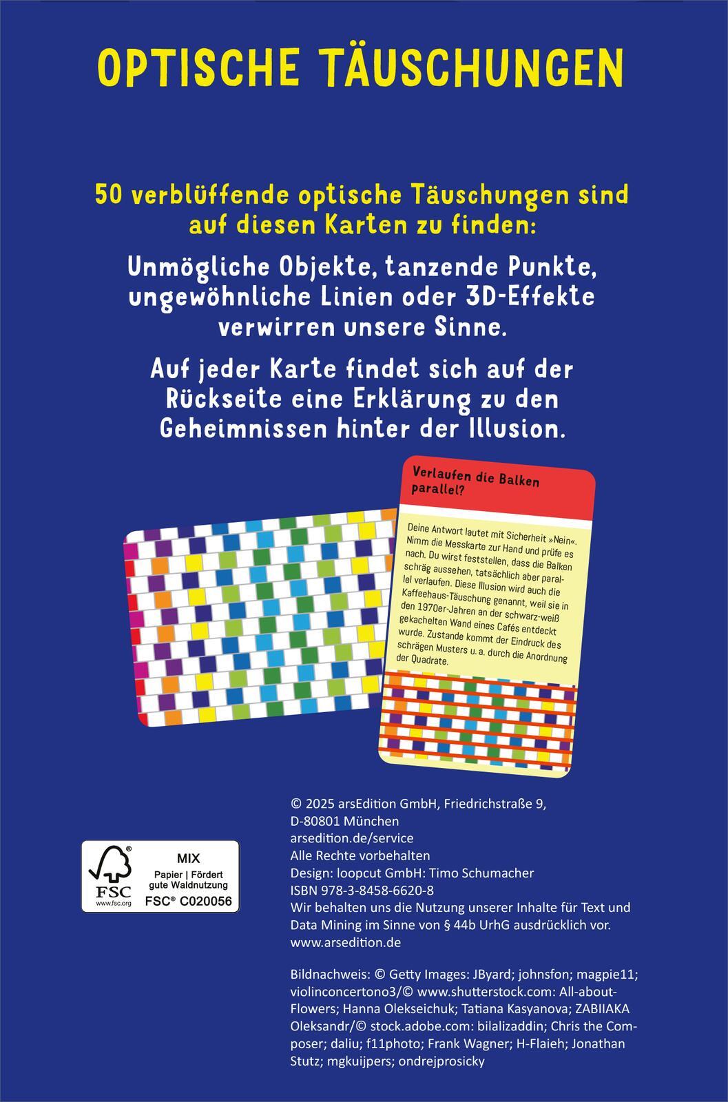 Rückseitencover Science & Kids - Optische Täuschungen