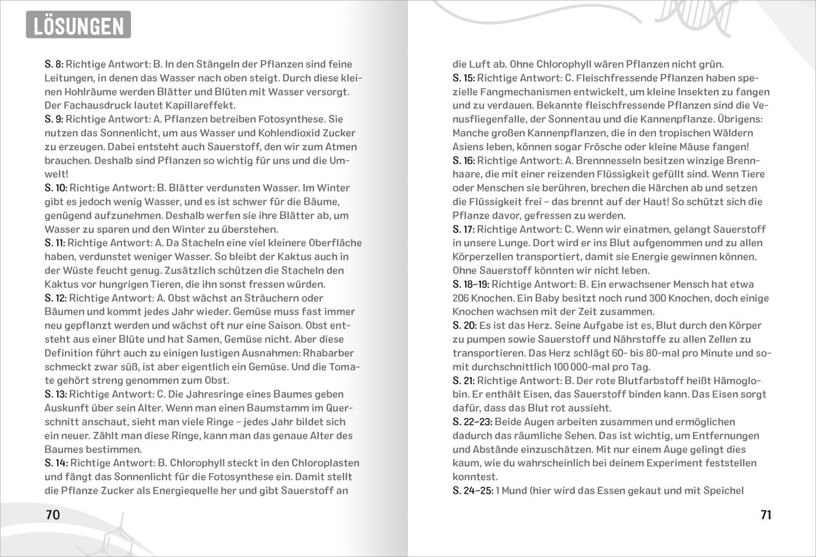 Beispielinhalt (Bild) Science & Kids - Naturwissenschafts-Rätsel