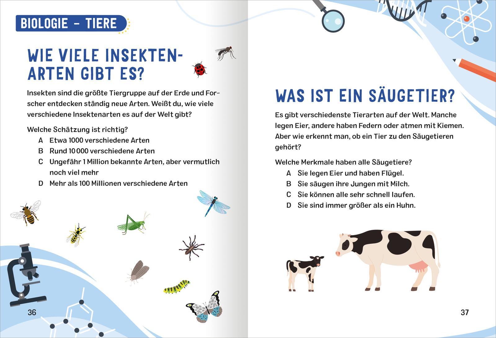 Beispielinhalt (Bild) Science & Kids - Naturwissenschafts-Rätsel
