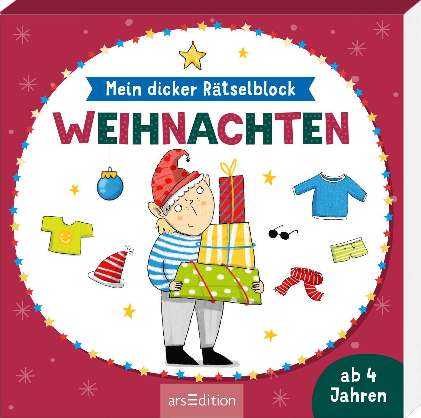 Vorderes Coverbild Mein dicker Rätselblock Weihnachten
