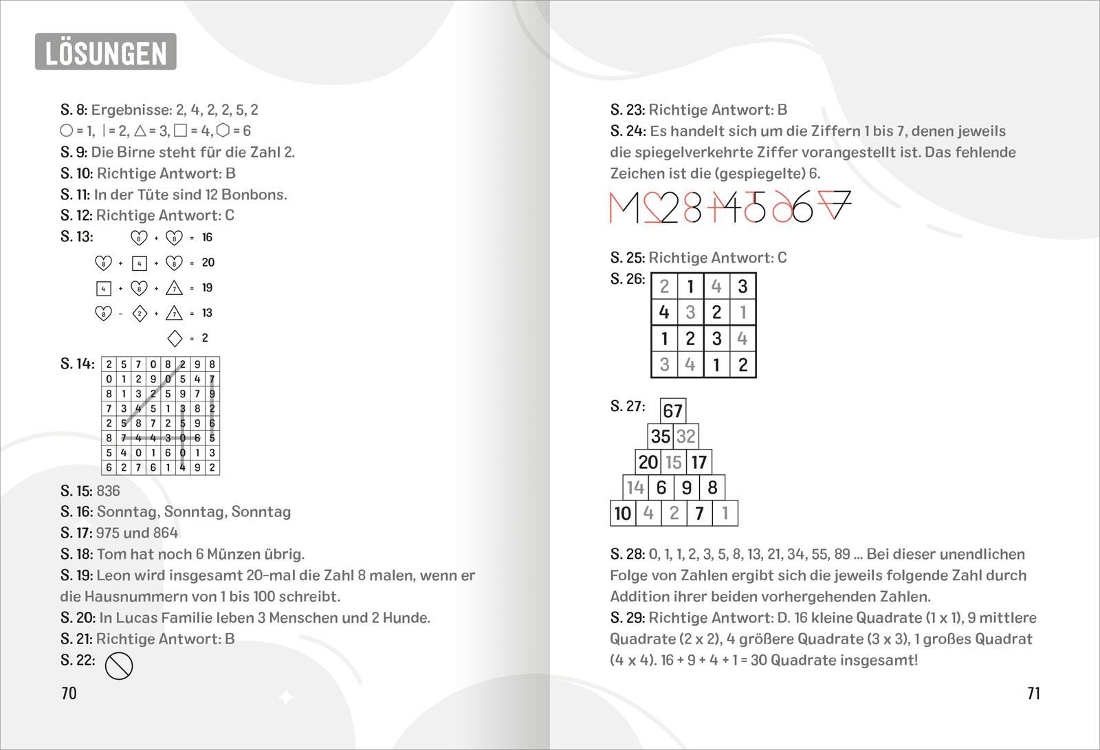 Beispielinhalt (Bild) Science & Kids - Mathe-Rätsel
