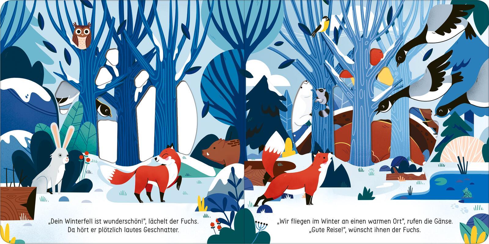 Beispielinhalt (Bild) Was macht der Fuchs im Winter?