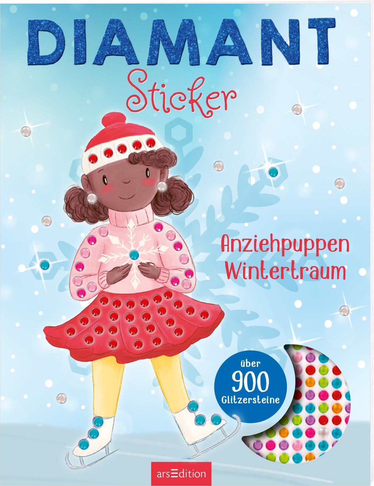 Vorderes Coverbild Diamantsticker Anziehpuppen - Wintertraum